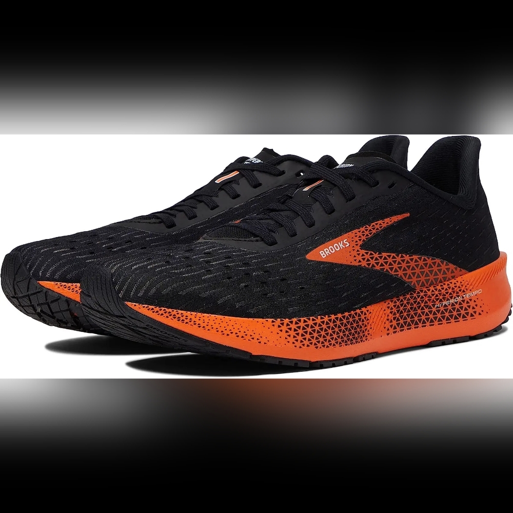 Brooks Women's Black and Orange Running Shoes